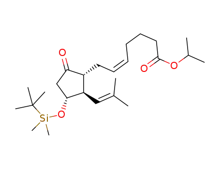 (Z)-7-[(2R,3R)-3-(tert-butyl-dimethylsilanyloxy)-2-(2-methyl-prop-1-enyl)-5-oxo-cyclopentyl]hept-5-enoic acid isopropyl ester