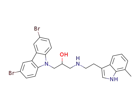 1-(3,6-dibromo-9H-carbazol-9-yl)-3-((2-(7-methyl-1H-indol-3-yl)ethyl)amino)propan-2-ol