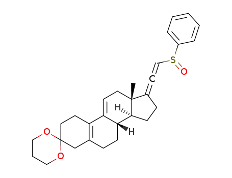 3,3-(propylenedioxy)-21-(phenylsulfinyl)-19-norpregna-5(10),9(11),17(20),20-tetraene