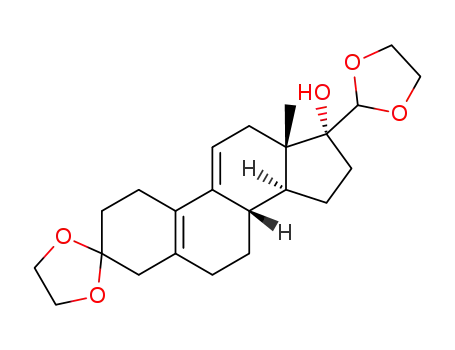 3,3,20,20-bis(ethylenedioxy)-17α-hydroxy-19-norpregna-5(10),9(11)-diene