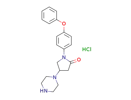 1-(4-phenoxyphenyl)-4-(piperazin-1-yl)pyrrolidin-2-one hydrochloride
