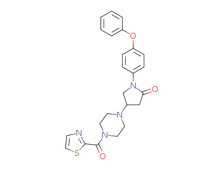 1-(4-phenoxyphenyl)-4-(4-(1,3-thiazol-2-ylcarbonyl)piperazin-1-yl)pyrrolidin-2-one