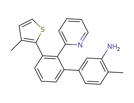 4-methyl-3'-(2-methylthiophen-3-yl)-2'-(pyridin-2-yl)-[1,1'-biphenyl]-3-amine