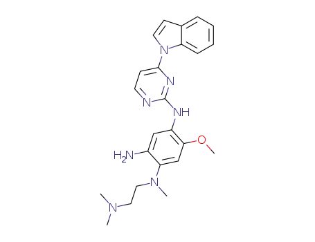 N4-(4-(1H-indol-1-yl)pyrimidin-2-yl)-N1-(2-(dimethylamino)ethyl)-5-methoxy-N1-methylbenzene-1,2,4-triamine