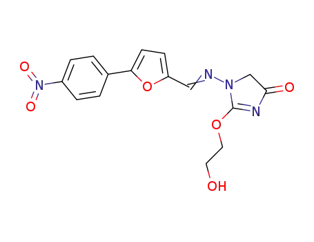(2-(2-hydroxyethoxy)-1-(((5-(4-nitrophenyl)furan-2-yl)methylene)amino)-1,5-dihydro-4H-imidazole-4-one)