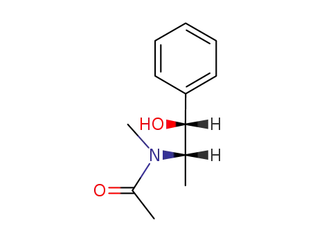 Molecular Structure of 2272-83-5 ((1S,2R)-(+)-N-Acetyl Ephedrine)