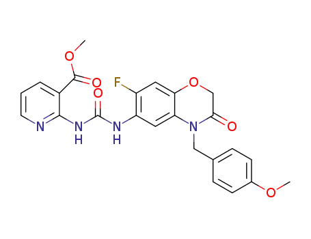 methyl 2-(3-(7-fluoro-4-(4-methoxybenzyl)3-oxo-3,4-dihydro-2H-benzo[b][1,4]oxazine-6-yl)ureido)nicotinate