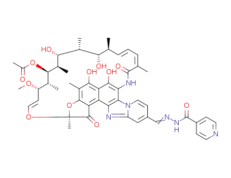 4'-[(4-carboxyamidopyridyl)iminomethyl]-4-desoxypyrido[1',2'-1,2]imidazo[5,4-c]rifamycin SV