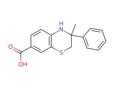 3-methyl-3-phenyl-3,4-dihydro-2H-benzo[b][1,4]thiazine-7-carboxylic acid