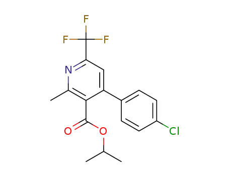 isopropyl 4-(4-chlorophenyl)-2-methyl-6-(trifluoromethyl)nicotinate