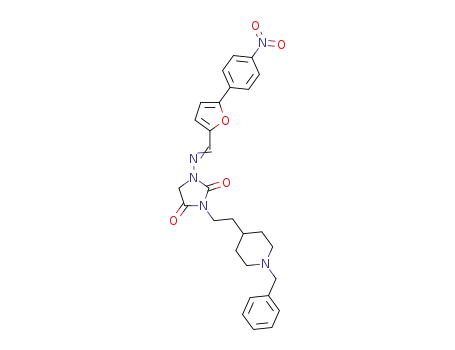 3-[(1-benzylpiperidin-4-yl)ethyl]-1-{[5-(4-nitrophenyl)furfurylidene]amino}imidazolidine-2,4-dione