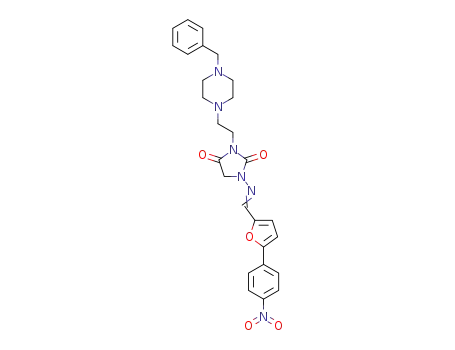 3-[(4-benzylpiperizin-1-yl)ethyl]-1-{[5-(4-nitrophenyl)furfurylidene]amino}imidazolidine-2,4-dione