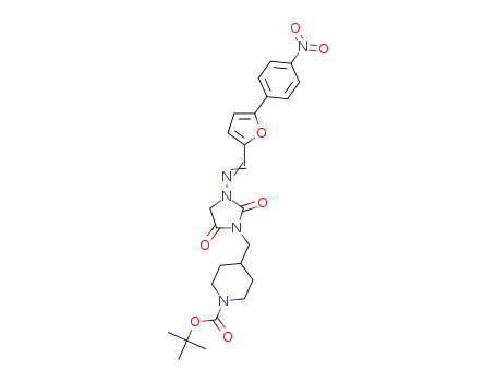 3-{[(1-tert-butoxycarbonyl)piperidin-4-yl]methyl}-1-{[5-(4-nitrophenyl)furfurylidene]amino}imidazolidine-2,4-dione