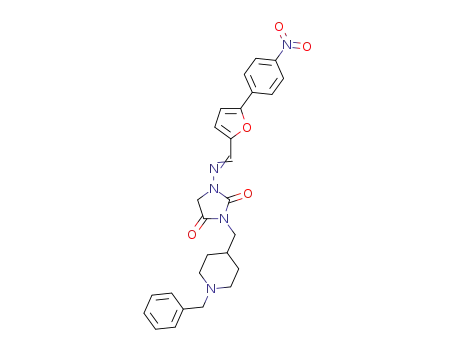 3-[(1-benzylpiperidin-4-yl)methyl]-1-{[5-(4-nitrophenyl)furfurylidene]amino}imidazolidine-2,4-dione