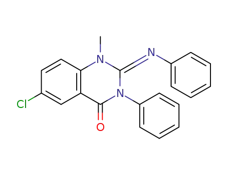 (Z)-6-chloro-1-methyl-3-phenyl-2-(phenylimino)-2,3-dihydroquinazolin-4(1H)-one