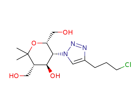 (2S,3R,4S,5S)-{3-[4′-(3-chloropropyl)-1′H-1′,2′,3′-triazol-1-yl]-4-hydroxy-6,6-dimethyltetrahydro-2H-pyran-2,5-diyl}dimethanol