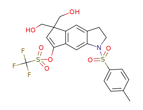 5,5-bis(hydroxymethyl)-1-tosyl-1,2,3,5-tetrahydrocyclopenta[f]indol-7-yl trifluormethansulfonate