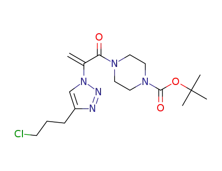 tert-butyl 4-(2-(4-(3-chloropropyl)-1H-1,2,3-triazol-1-yl)acryloyl)piperazine-1-carboxylate