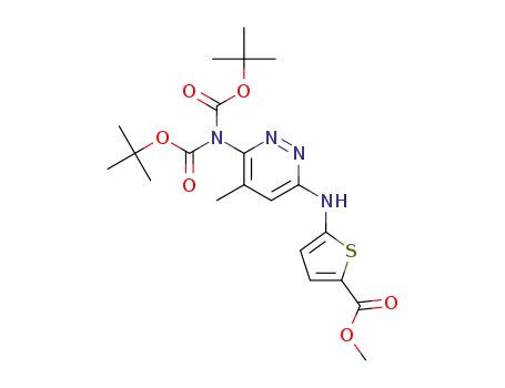 methyl 5-[(6-{bis[(tert-butoxy)carbonyl]amino}-5-methylpyridazin-3-yl)amino]thiophene-2-carboxylate