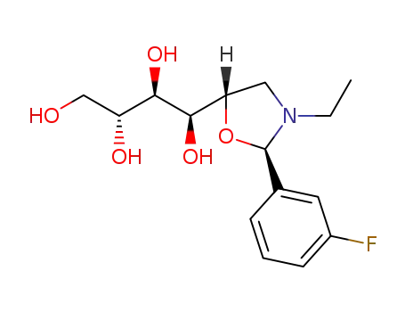 (2R,5S)-3-ethyl-2-(3-fluorophenyl)-5-(D-arabino-1,2,3,4-tetrahydroxybutyl)oxazolidine