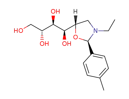(2R,5S)-3-ethyl-2-(4-methylphenyl)-5-(D-arabino-1,2,3,4-tetrahydroxybutyl)oxazolidine