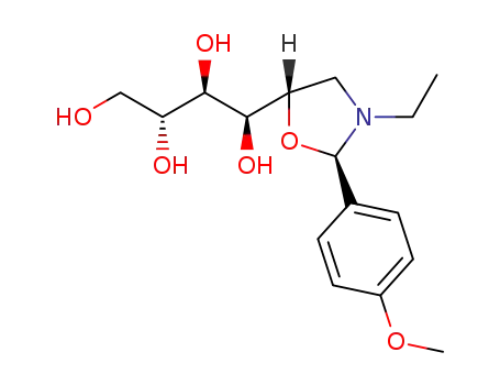 (2R,5S)-3-ethyl-2-(4-methoxyphenyl)-5-(D-arabino-1,2,3,4-tetrahydroxybutyl)oxazolidine