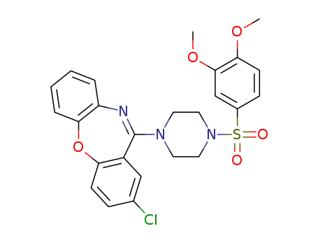 2-chloro-11-(4-((3,4-dimethoxyphenyl)sulfonyl)piperazin-1-yl)dibenzo[b,f][1,4]oxazepine