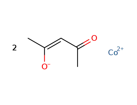 Molecular Structure of 14024-48-7 (Bis(acetylacetonato)cobalt)