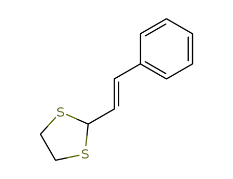 Molecular Structure of 87094-78-8 (1,3-Dithiolane, 2-(2-phenylethenyl)-, (E)-)