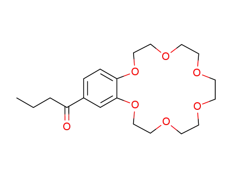 1-(6,7,9,10,12,13,15,16,18,19-Decahydro-5,8,11,14,17,20-hexaoxa-benzocyclooctadecen-2-yl)-butan-1-one