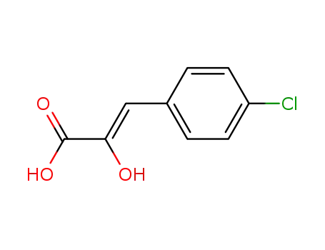 Molecular Structure of 127273-12-5 (2-Propenoic acid, 3-(4-chlorophenyl)-2-hydroxy-)