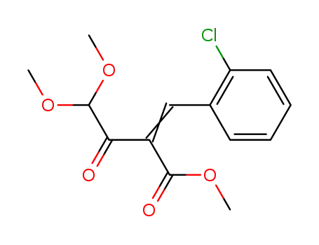 2-[1-(2-Chloro-phenyl)-meth-(E)-ylidene]-4,4-dimethoxy-3-oxo-butyric acid methyl ester