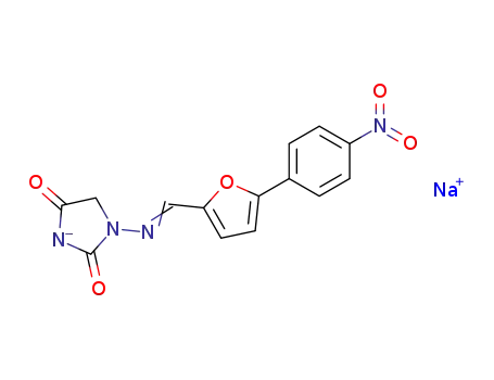 1-[[[5-(4-nitrophenyl)-2-furanyl]methylene]amino]-2,4-imidazolidine-dione sodium salt