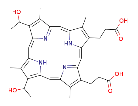 Molecular Structure of 14459-29-1 (HEMATOPORPHYRIN)