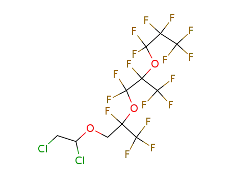 1,1-Dihydro-2,5-bis(trifluoromethyl)-3,6-dioxa-2,4,4,5,7,7,8,8,9,9,9,-undecafluorononyl 1,2-dichloroethyl ether