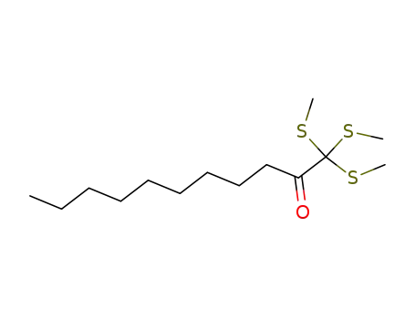 Molecular Structure of 171897-83-9 (2-Undecanone, 1,1,1-tris(methylthio)-)