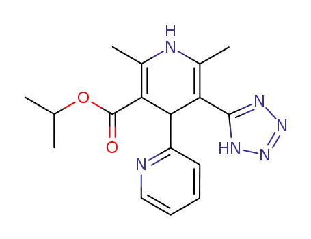 Isopropyl 1,4-dihydro-2,6-dimethyl-4-(2-pyridinyl)-5-(1H-tetrazol-5-yl)-3-pyridinecarboxylate