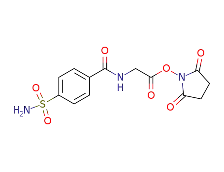 Molecular Structure of 176170-33-5 (Benzamide,
4-(aminosulfonyl)-N-[2-[(2,5-dioxo-1-pyrrolidinyl)oxy]-2-oxoethyl]-)