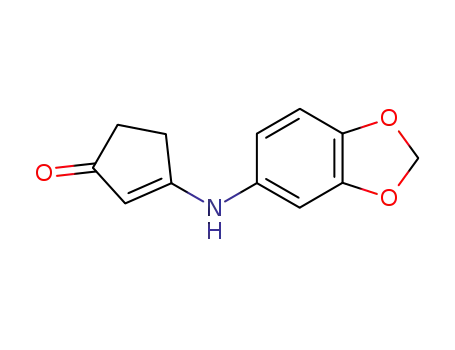 3-(Benzo[1,3]dioxol-5-ylamino)-cyclopent-2-enone
