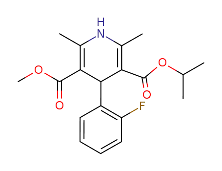 1,4-dihydro-4-(2-fluorophenyl)-2,6-dimethyl-3-methoxycarbonyl-5-isopropoxycarbonylpyridine