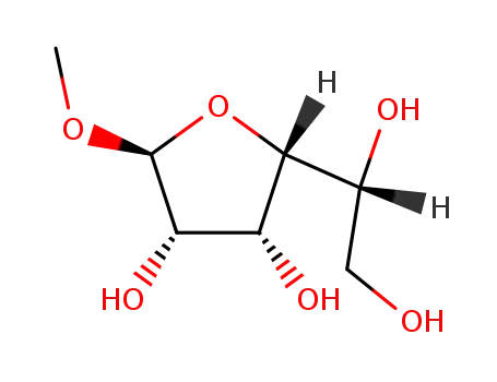 Molecular Structure of 4097-91-0 (.alpha.-D-Mannofuranoside, methyl)