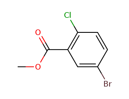 Molecular Structure of 251085-87-7 (methyl 5-bromo-2-chlorobenzoate)