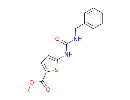 5-(3-benzyl-ureido)-thiophene-2-carboxylic acid methyl ester