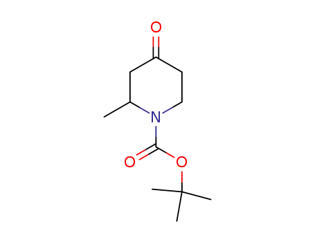 Molecular Structure of 190906-92-4 (1-BOC-2-METHYL-PIPERIDIN-4-ONE)
