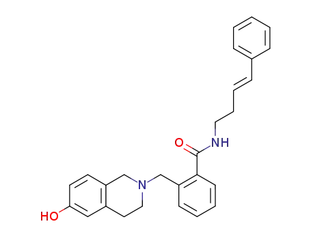 2-(6-hydroxy-3,4-dihydro-1H-isoquinolin-2-ylmethyl)-N-(4-phenyl-but-3-enyl)-benzamide