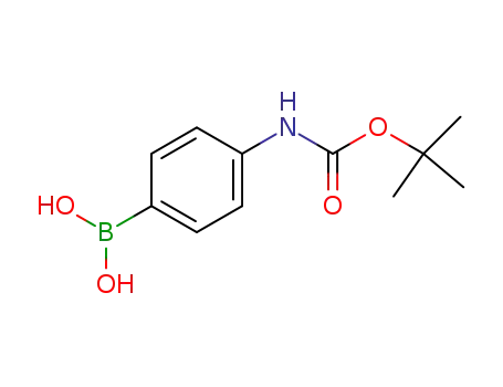 Molecular Structure of 380430-49-9 ((4-BOC-AMINOPHENYL)BORONIC ACID)