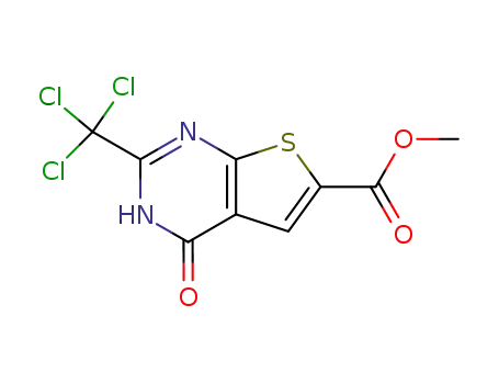 4-oxo-2-trichloromethyl-3,4-dihydro-thieno[2,3-d]pyrimidine-6-carboxylic acid methyl ester