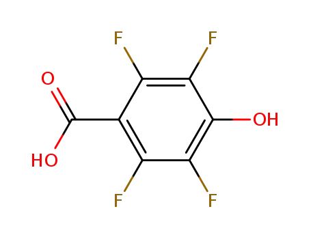 Molecular Structure of 652-34-6 (2,3,5,6-Tetrafluoro-4-hydroxy-benzoic acid)