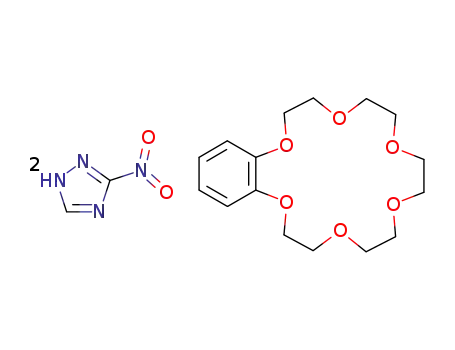 2,3,5,6,8,9,11,12,14,15-decahydro-1,4,7,10,13,16-benzohexaoxacyclooctadecine, 1:2 complex with 3-nitro-1,2,4-triazole