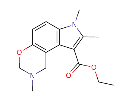 2,7,8-trimethyl-1,2,3,7-tetrahydro-[1,3]oxazino[5,6-e]indole-9-carboxylic acid ethyl ester